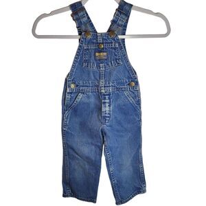 Vintage Made in USA OshKosh B’Gosh Vestbak Denim Overalls Size 2T